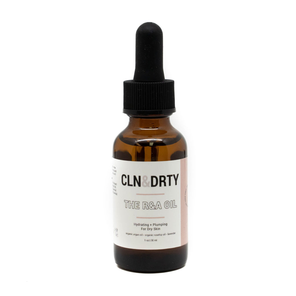 CLN&DRTY Natural Skincare The Organic R&A Facial Moisturizing Oil - for normal + dry skin