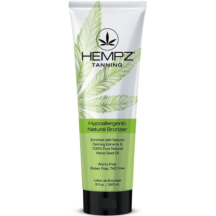 Hempz Hypoallergenic Natural Bronzer Tanning Lotion.  DHA Free Indoor Tanning Bed Bronzer.