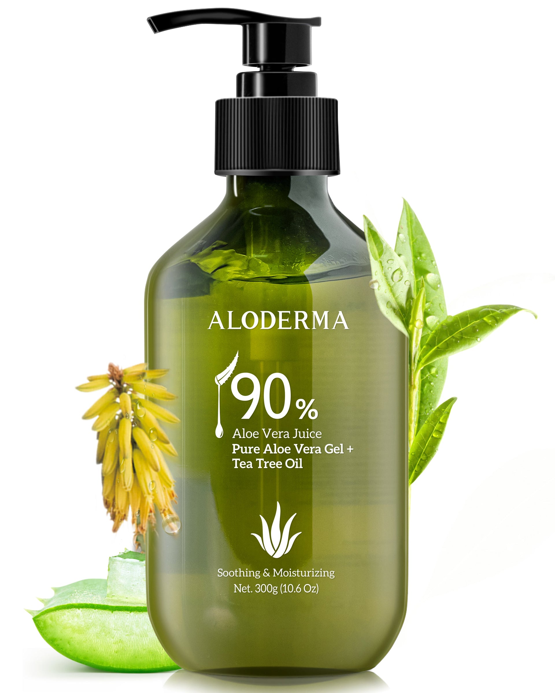 ALODERMA Pure Aloe Vera Gel + Tea Tree Oil – Tan2Day Tanning Supply