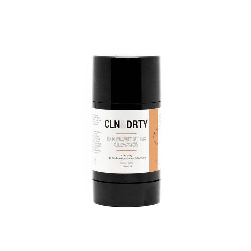 CLN&DRTY Natural Skincare The Clout Stick - facial exfoliating cleanser for combination + acne prone skin