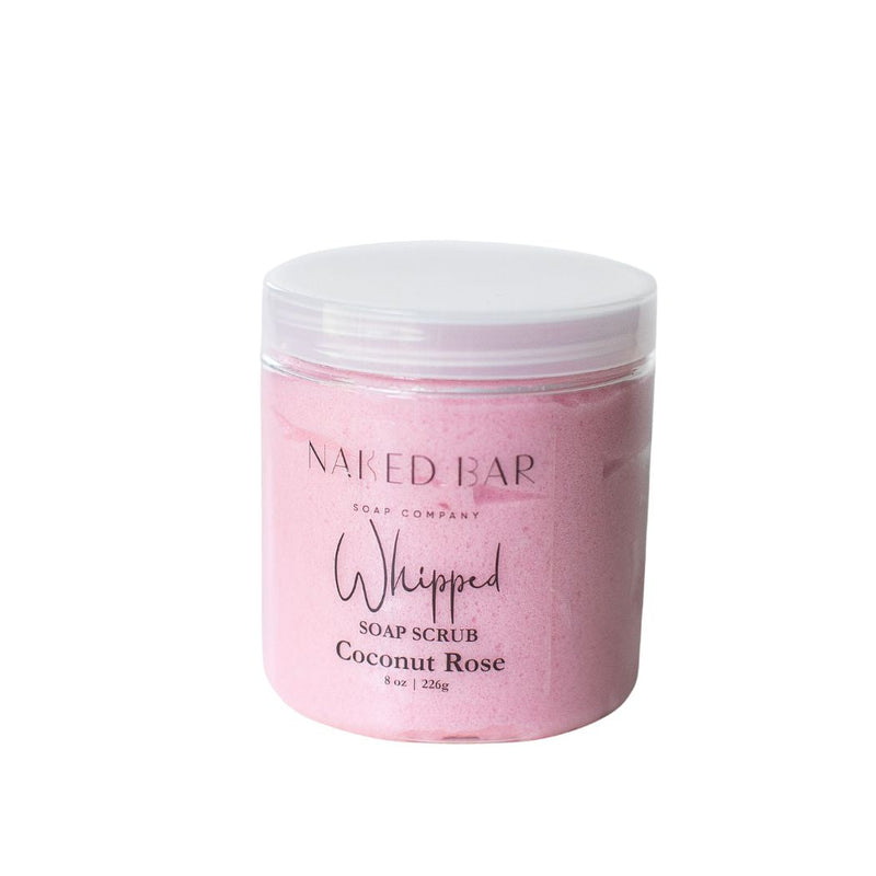 Naked Bar Soap Co Coconut Rose Whipped Soap Body Scrub