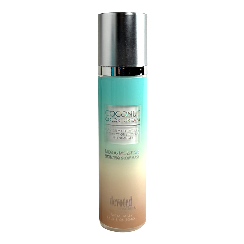 Devoted Creations Coconut Color Cream Bronzing Glow Facial Mask Tanning Lotion
