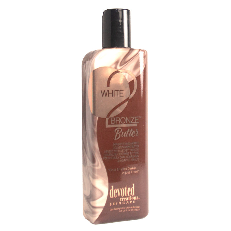 Devoted Creations White 2 Bronze Butter Tanning Lotion Bottle