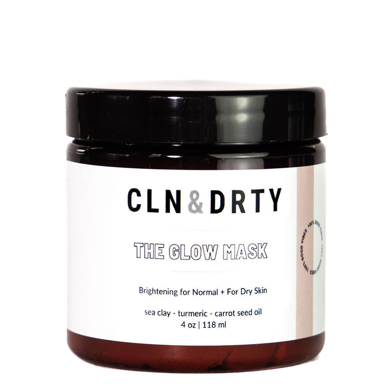 CLN&DRTY Natural Skincare The Glow Mask - detoxifying turmeric mask for normal and dry skin