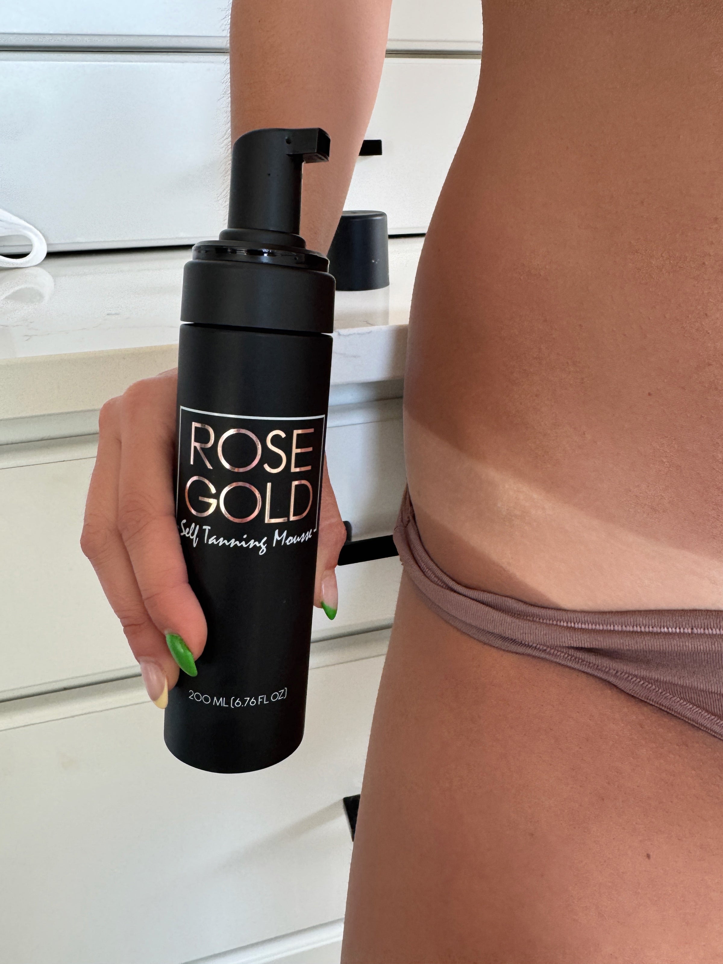 Rose Gold Sunless Face & Body Self Tanning Bundle — Complete Glow Collection