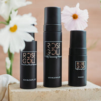 Rose Gold Sunless Face & Body Self Tanning Bundle — Complete Glow Collection