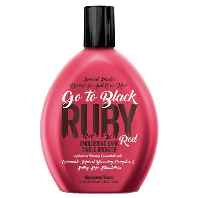 Supre Tan Go To Black Ruby Tingle Bronzing Tanning Lotion for Indoor Tanning Bed.s