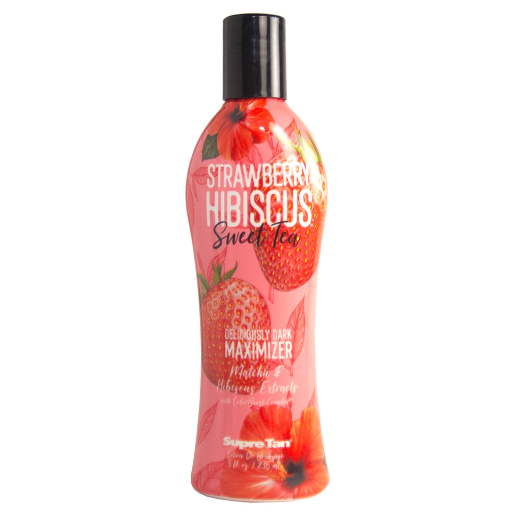 Supre Strawberry Hibiscus Sweet Tea Tanning Lotion Bottle