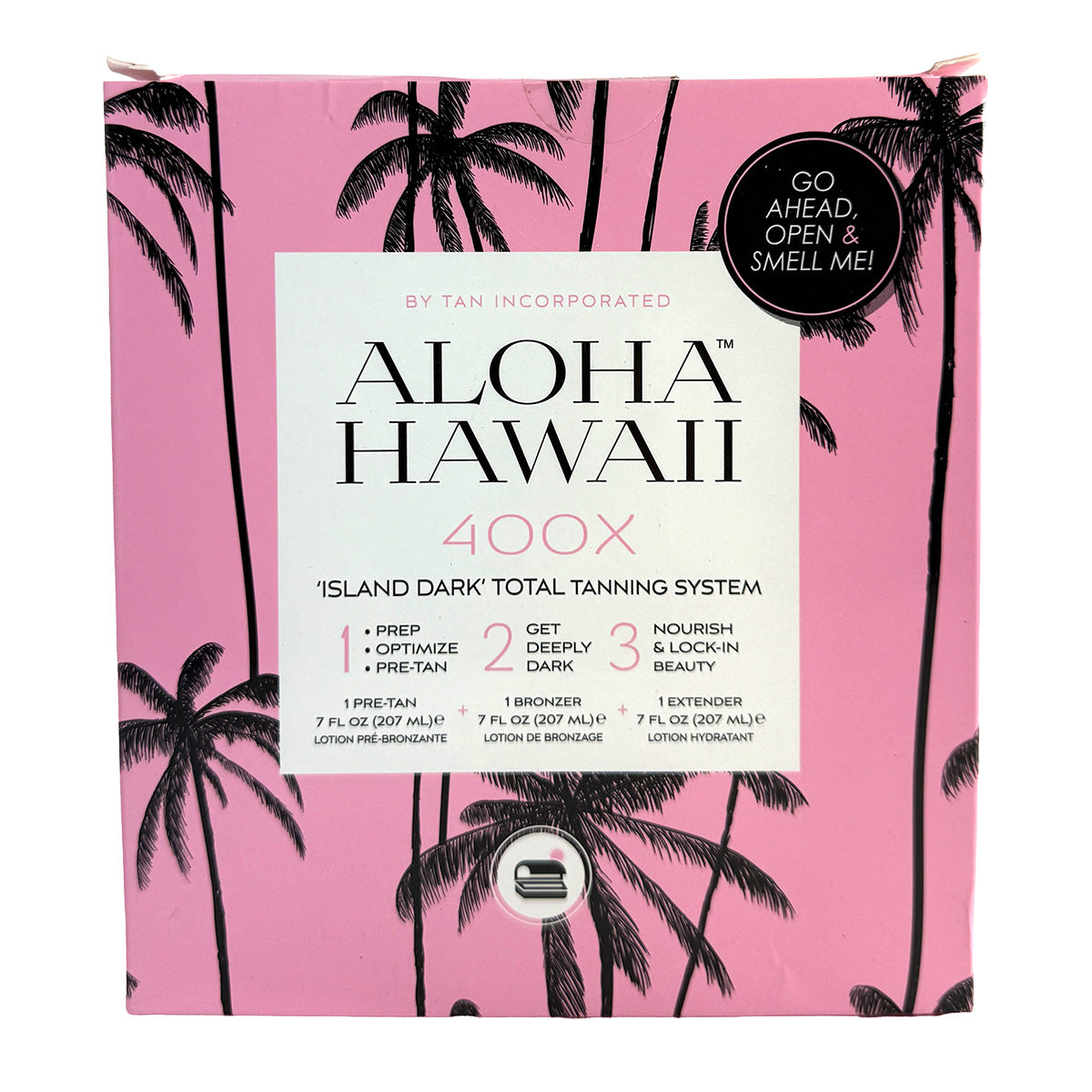 Tan Incorporated Aloha Hawaii Tanning Lotion Box Set Close Up