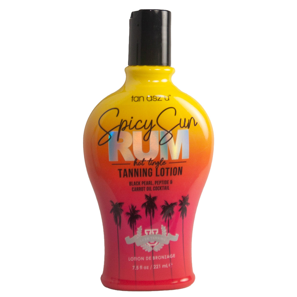 Tan Asz U Spicy Sun Rum Tanning Lotion Bottle