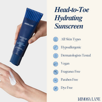 Mimosa Lane Head-to-Toe Hydrating Sunscreen for Face and Body