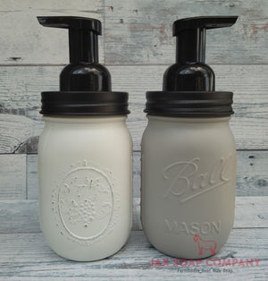 Jax Soap Company Mason Jar Foaming Liquid Soap Dispenser, Chalk Paint