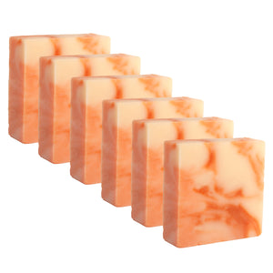 Majestic Lather Citrus Handmade Bar Soap Close Up 6 Bars
