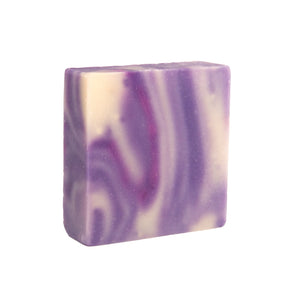 Majestic Lather Lavender Handmade Bar Soap Close Up