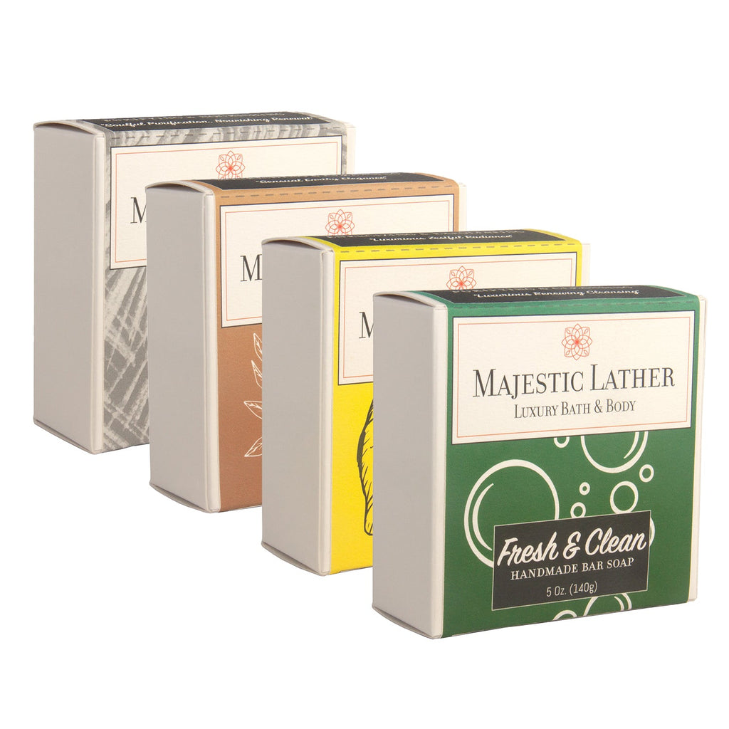 Majestic Lather Mens Luxury Handmade Soap Collection Boxes