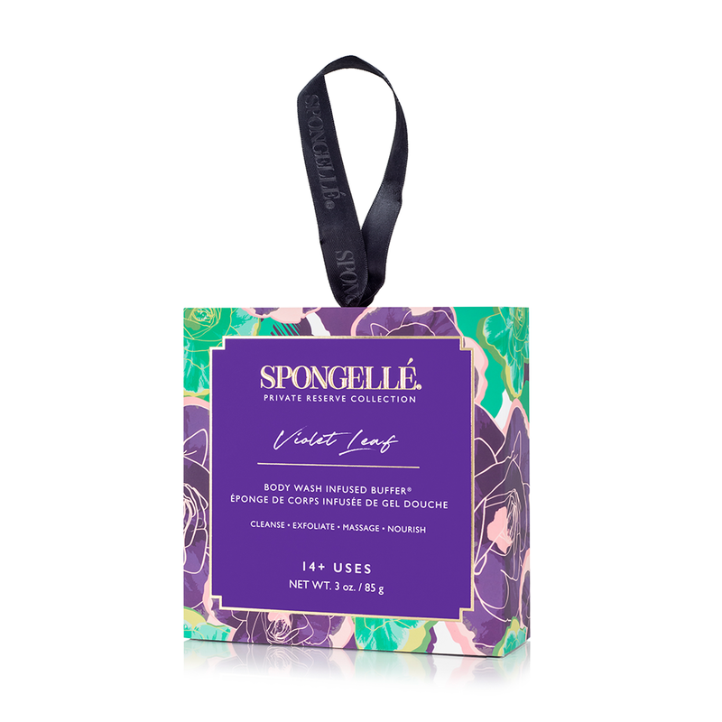 Spongellé Violet Leaf | Boxed Flower