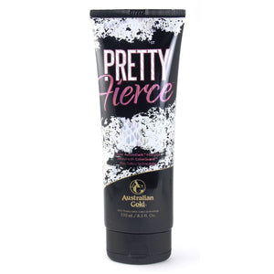 Australian Gold Pretty Fierce Dark Bronzing Tanning Lotion with DHA for Indoor Tanning Beds