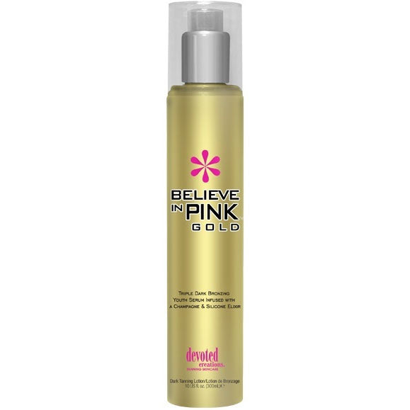 Devoted Creations Believe in Pink Gold Tanning Lotion