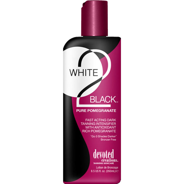 Devoted Creations White 2 Black Pomegranate Bronzer Free Indoor/Outdoor Tanning Lotion