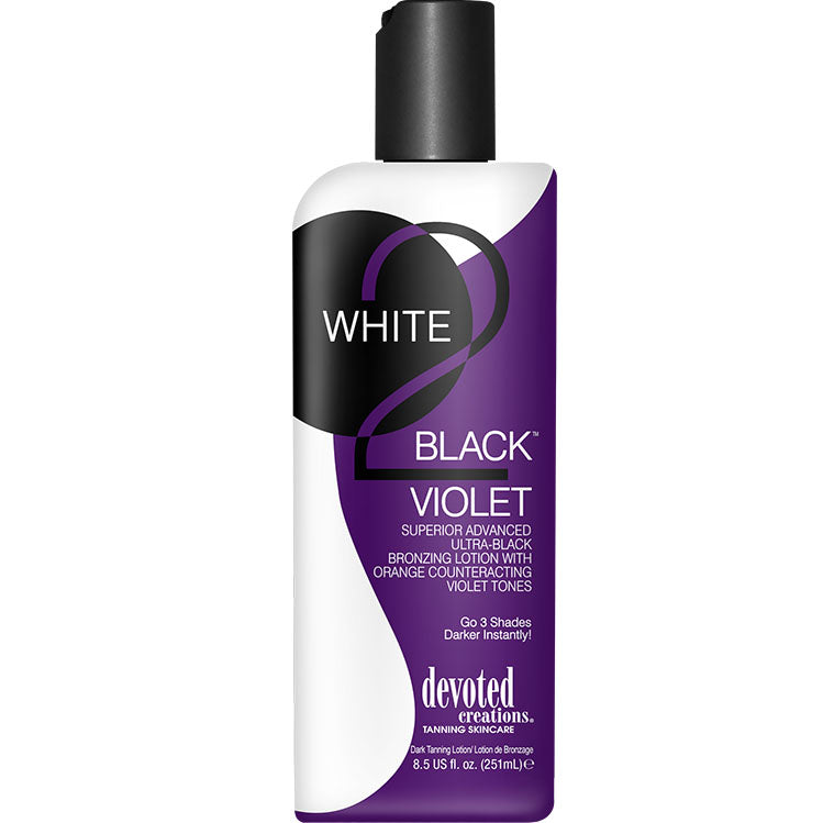 Devoted Creations White 2 Black Violet Bronzing Indoor Tanning Bed Lotion