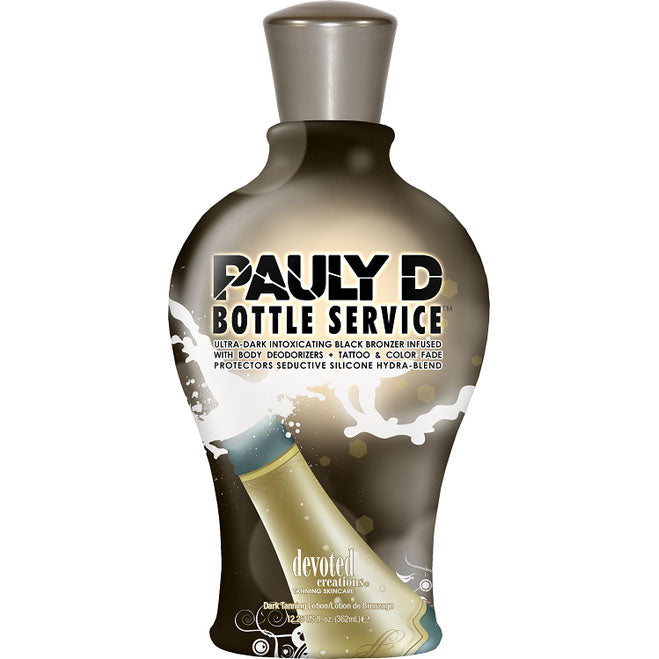 Devoted Creations Pauly D Bottle Service Bronzing Tanning Lotion for Indoor Tanning Beds