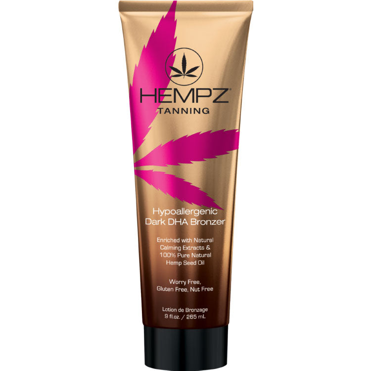 Hempz Hypoallergenic Dark DHA Bronzer Tanning Lotion for Indoor Tanning