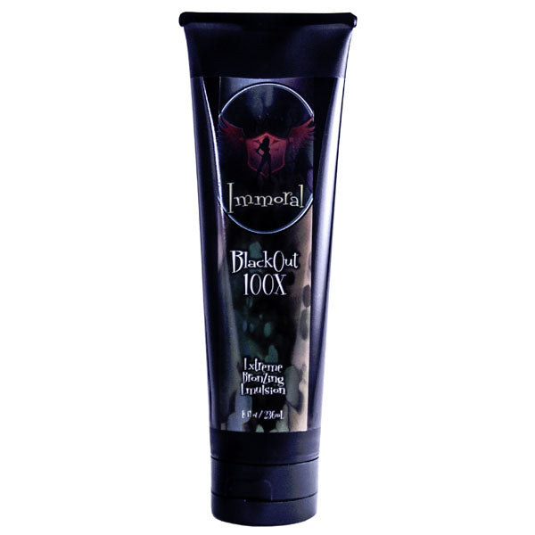 Immoral BlackOut 100X (Extreme Bronzing Emulsion) Tanning Lotion