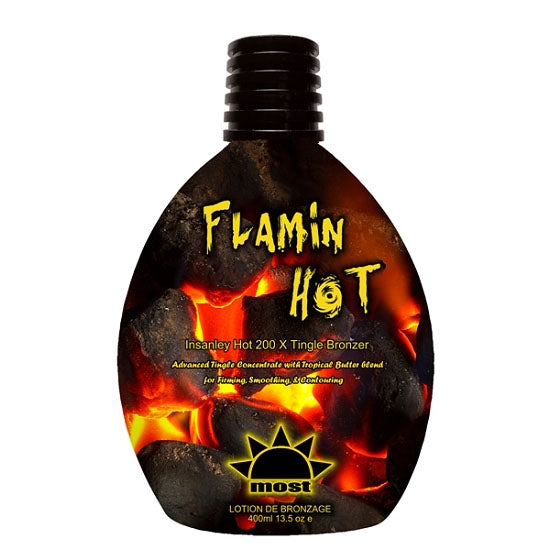 Most Flamin' Hot Bronzing Tanning Lotion for Indoor Tanning Beds