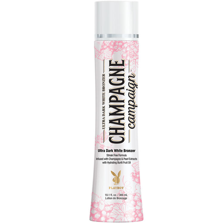 Playboy Champagne Campaign White Bronzing Tanning Bed Lotion