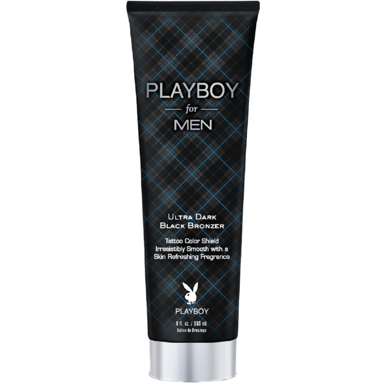 Playboy for Men Ultra Dark Black Bronzer Tanning Lotion for Indoor Tanning Beds