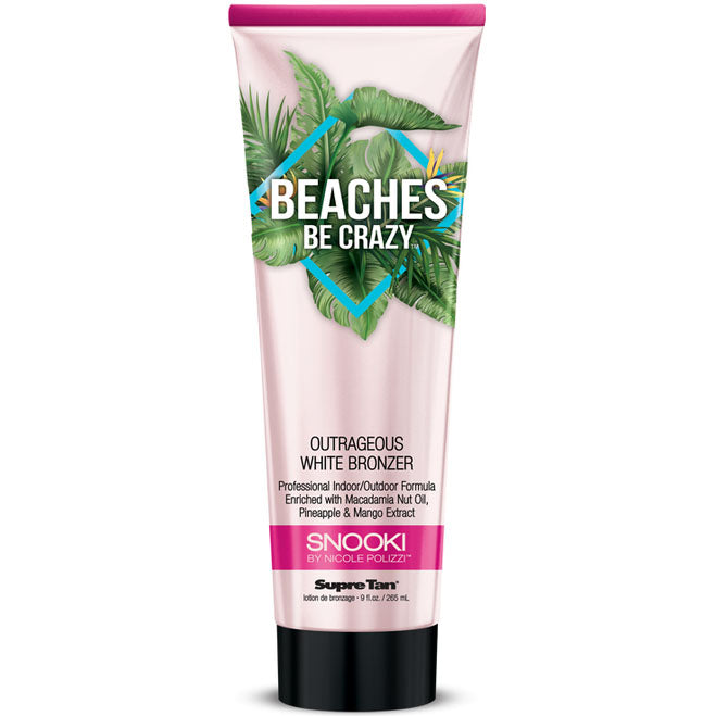 Supre Tan Snooki Beaches Be Crazy White Bronzer Paraben Free Indoor/Outdoor Tanning Lotion