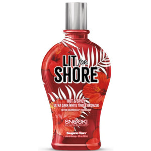 Supre Tan Snooki Lit for Shore Hot & Spicy Ultra Dark White Tingle Bronzer Tanning Lotion