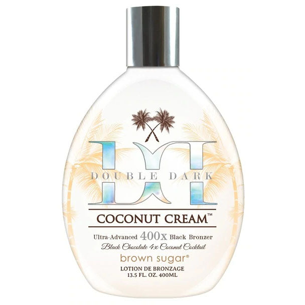 Tan Incorporated Brown Sugar Double Dark Coconut Cream Ultra-Advanced 400X Black Bronzer Tanning Lotion 